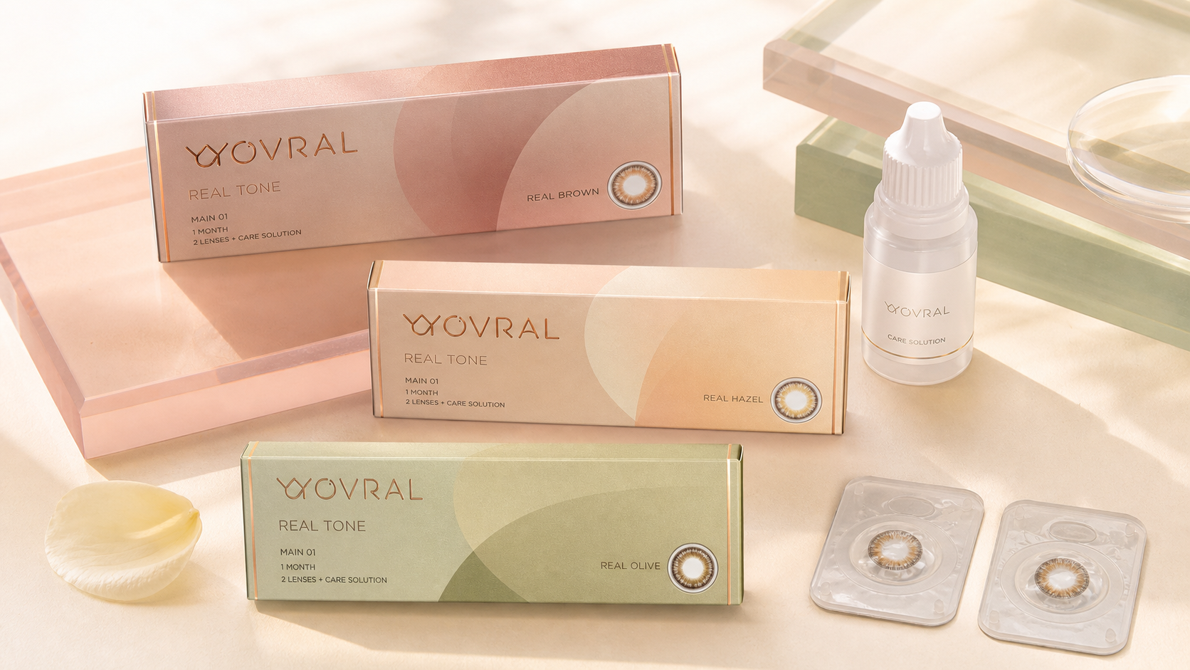 YYOVRAL REAL TONE 自然日常系列包装展示